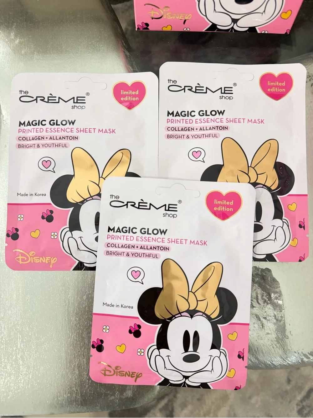 Disney Minnie Magic Glow Printed Essence Sheet Mask - Pink